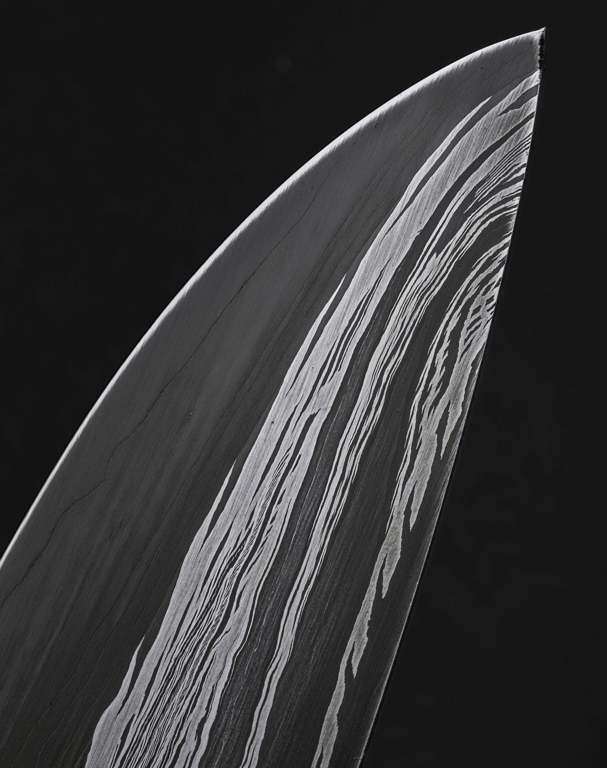 Nick Anger - Vermont Chef & Gyuto Unwound Damascus Chef 195mm