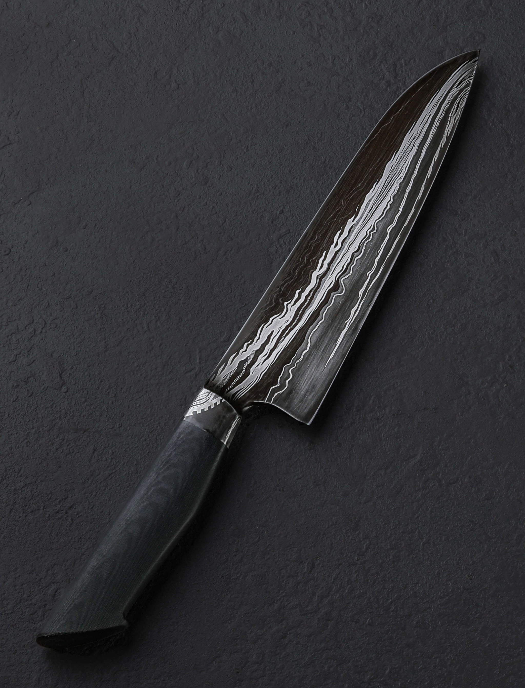 Nick Anger - Vermont Chef & Gyuto Unwound Damascus Chef 195mm