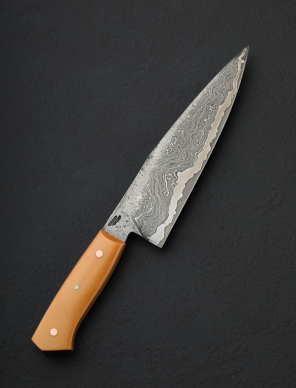 Nick Rossi - Maine Chef & Gyuto Caramel Damascus Chef 204mm