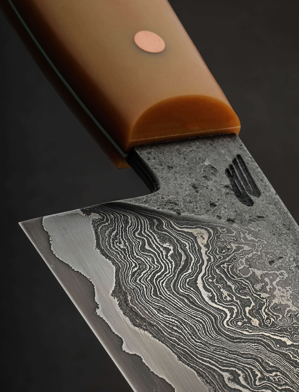 Nick Rossi - Maine Chef & Gyuto Caramel Damascus Chef 204mm
