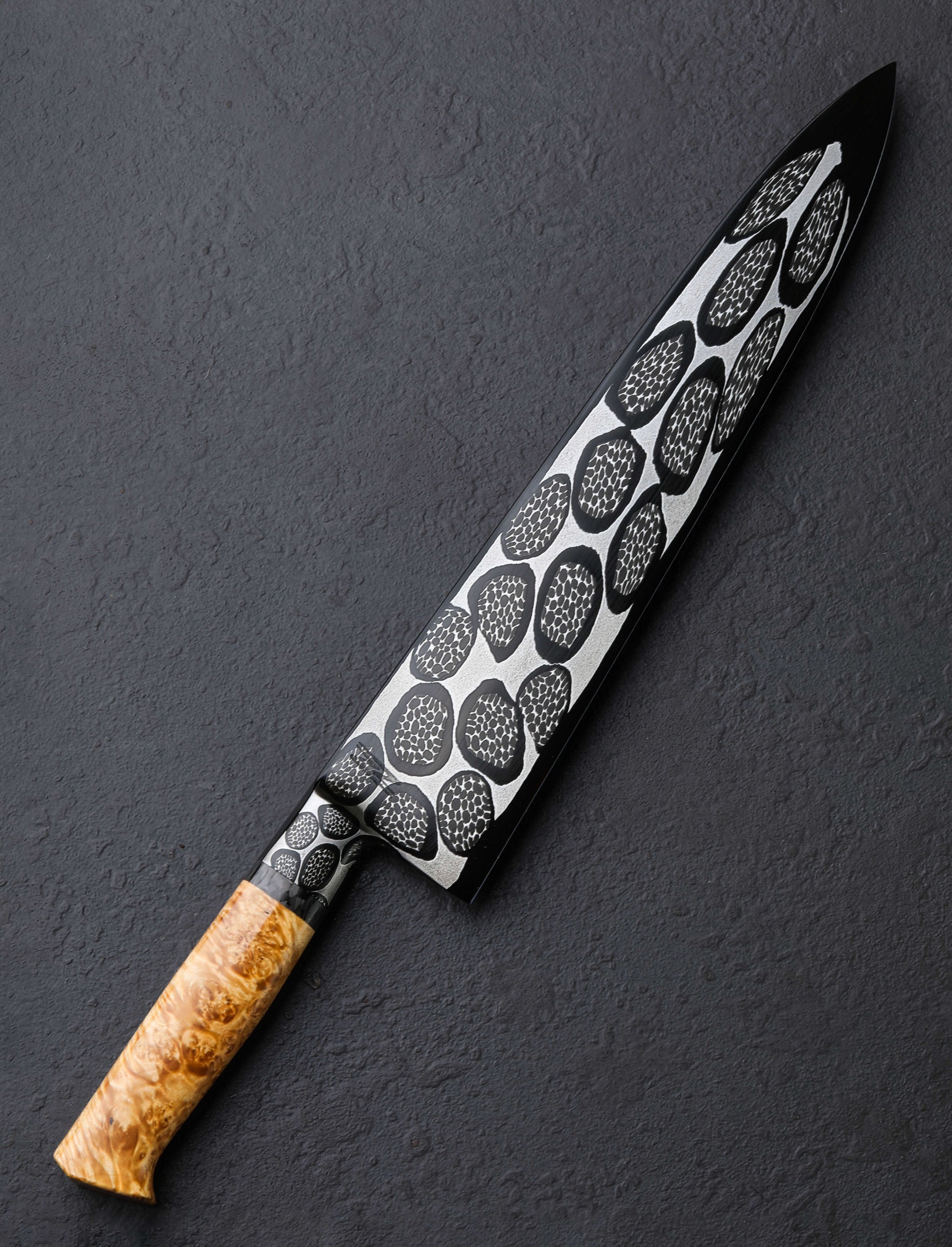 Niko Nicolaides - Michigan Chef & Gyuto Cluster Mosaic Chef 253mm