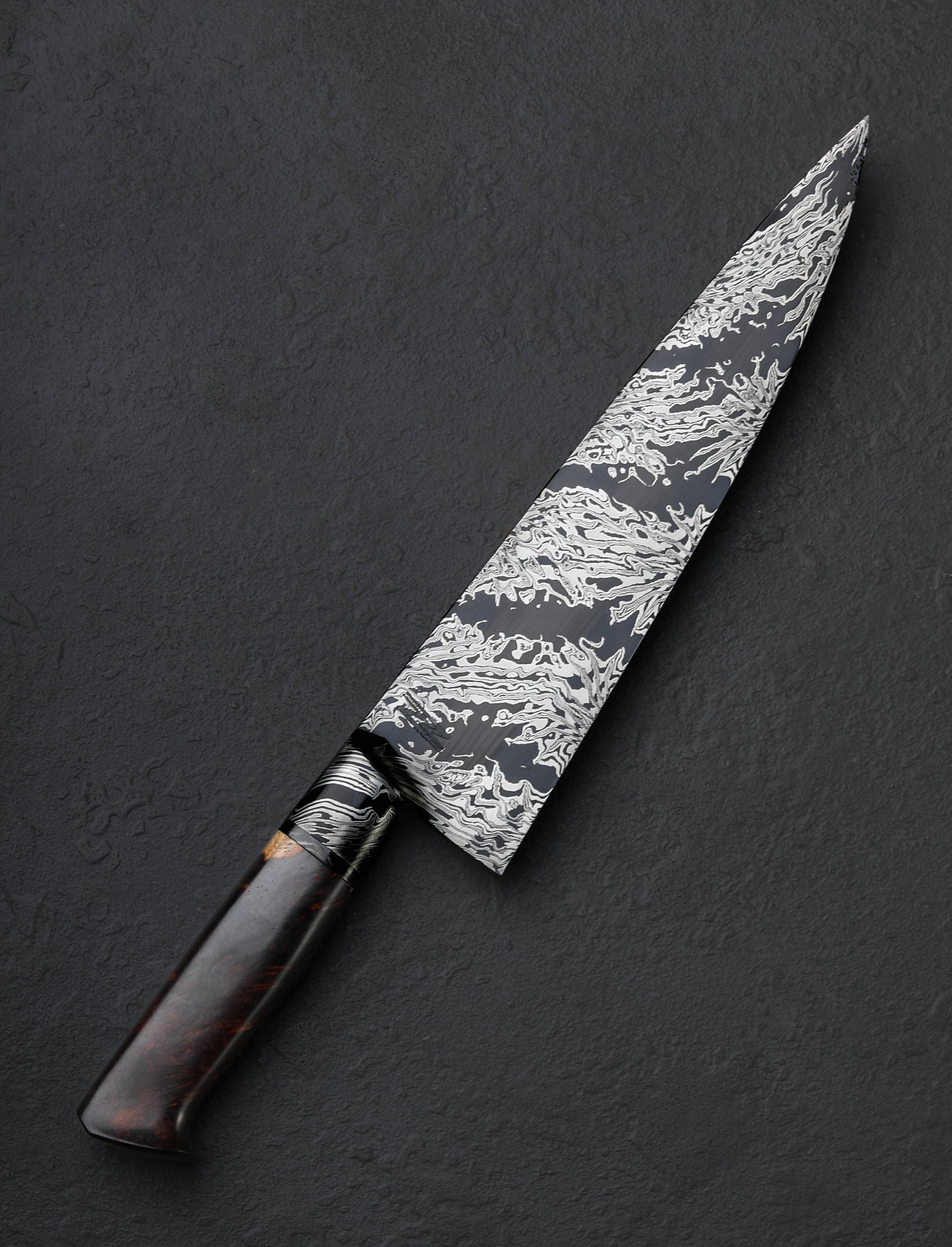 Niko Nicolaides - Michigan Chef & Gyuto Riptide Damascus Chef 209mm