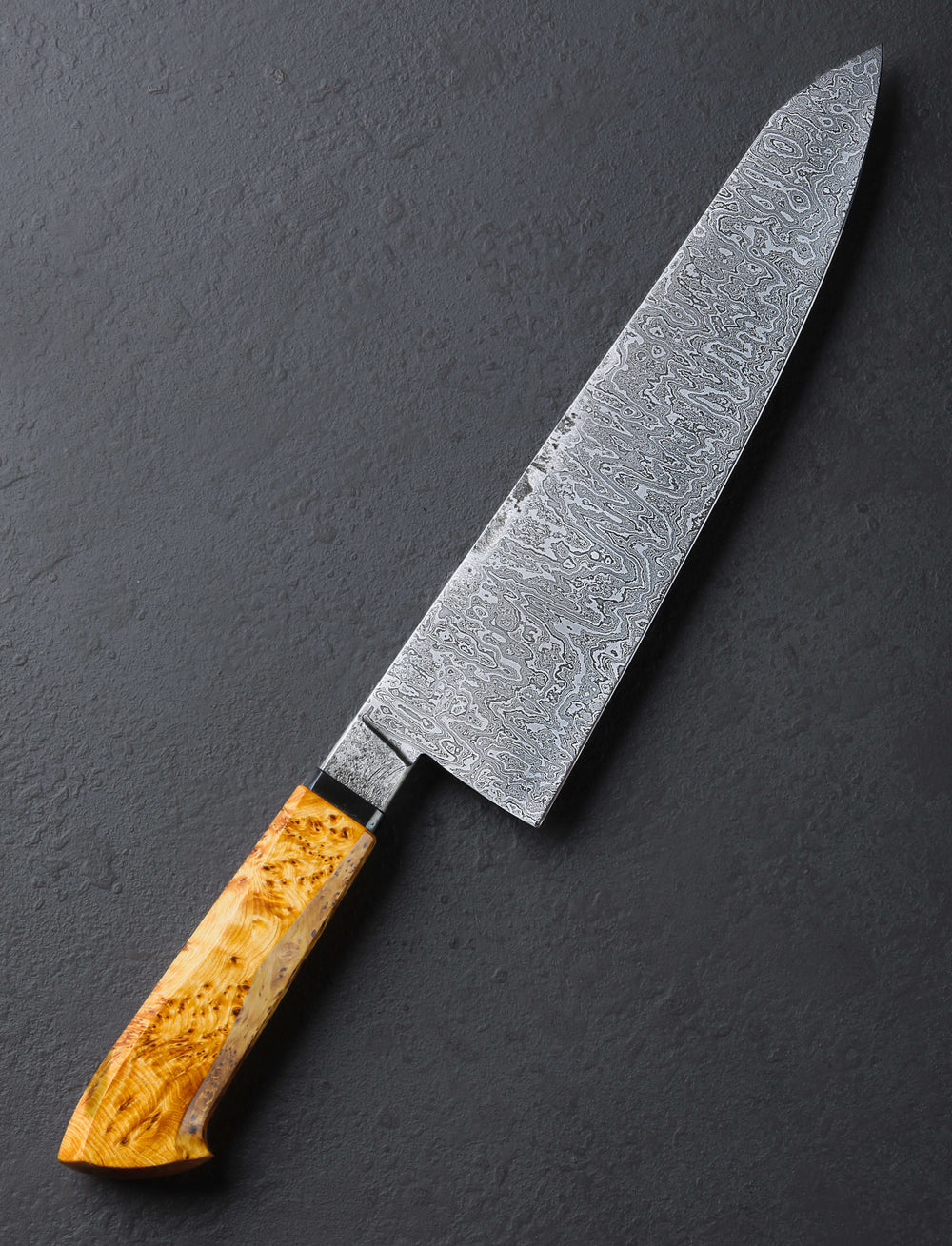 Noah Vachon, Vachon Knives - Canada Chef & Gyuto Yellow Cedar Damascus Chef 242mm