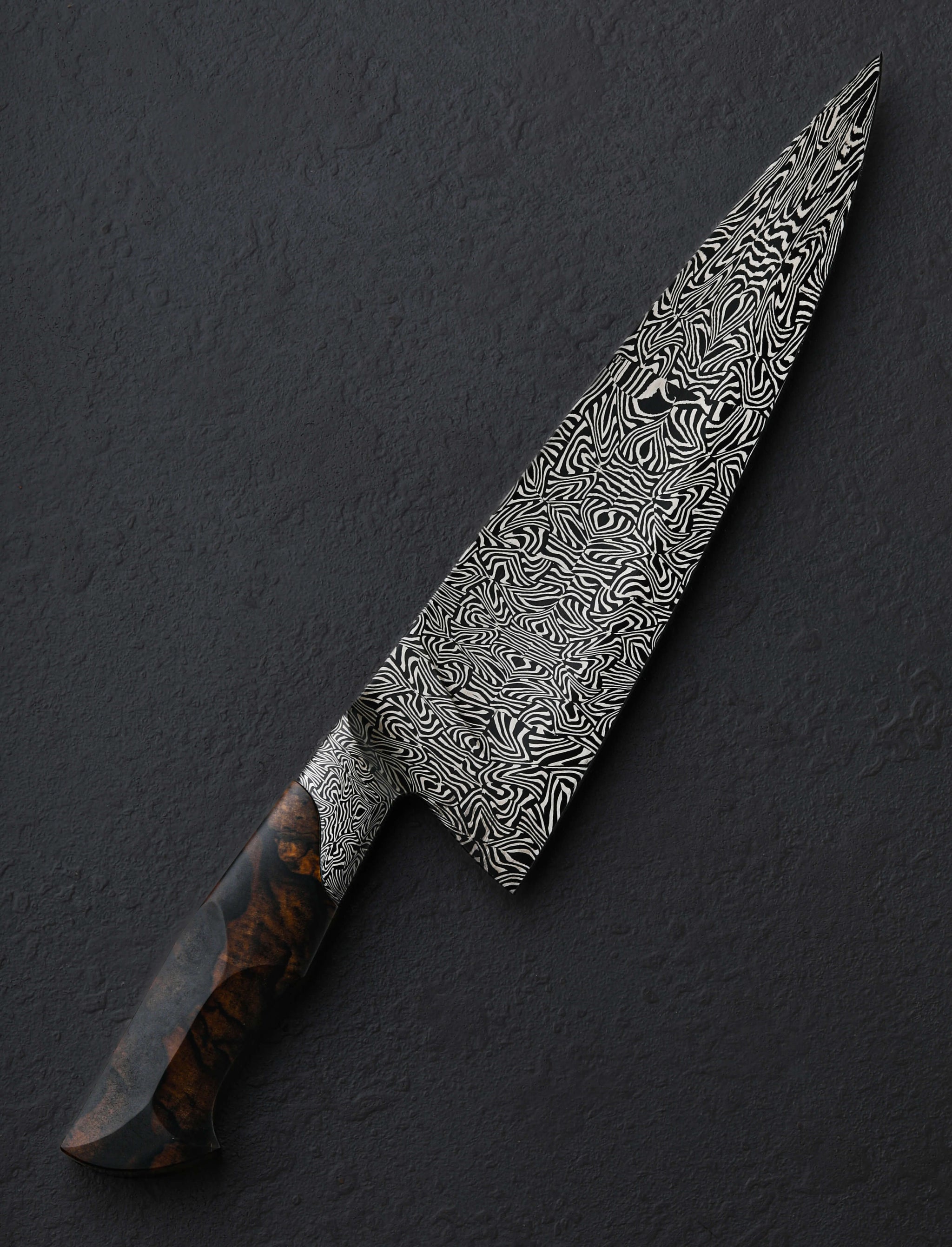 Salem Straub - Washington Chef & Gyuto B&W Psychotropic Chef 235mm