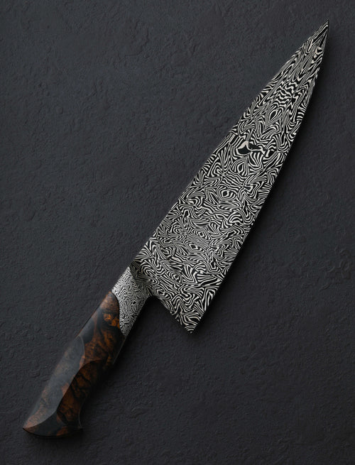 Salem Straub - Washington Chef & Gyuto B&W Psychotropic Chef 235mm