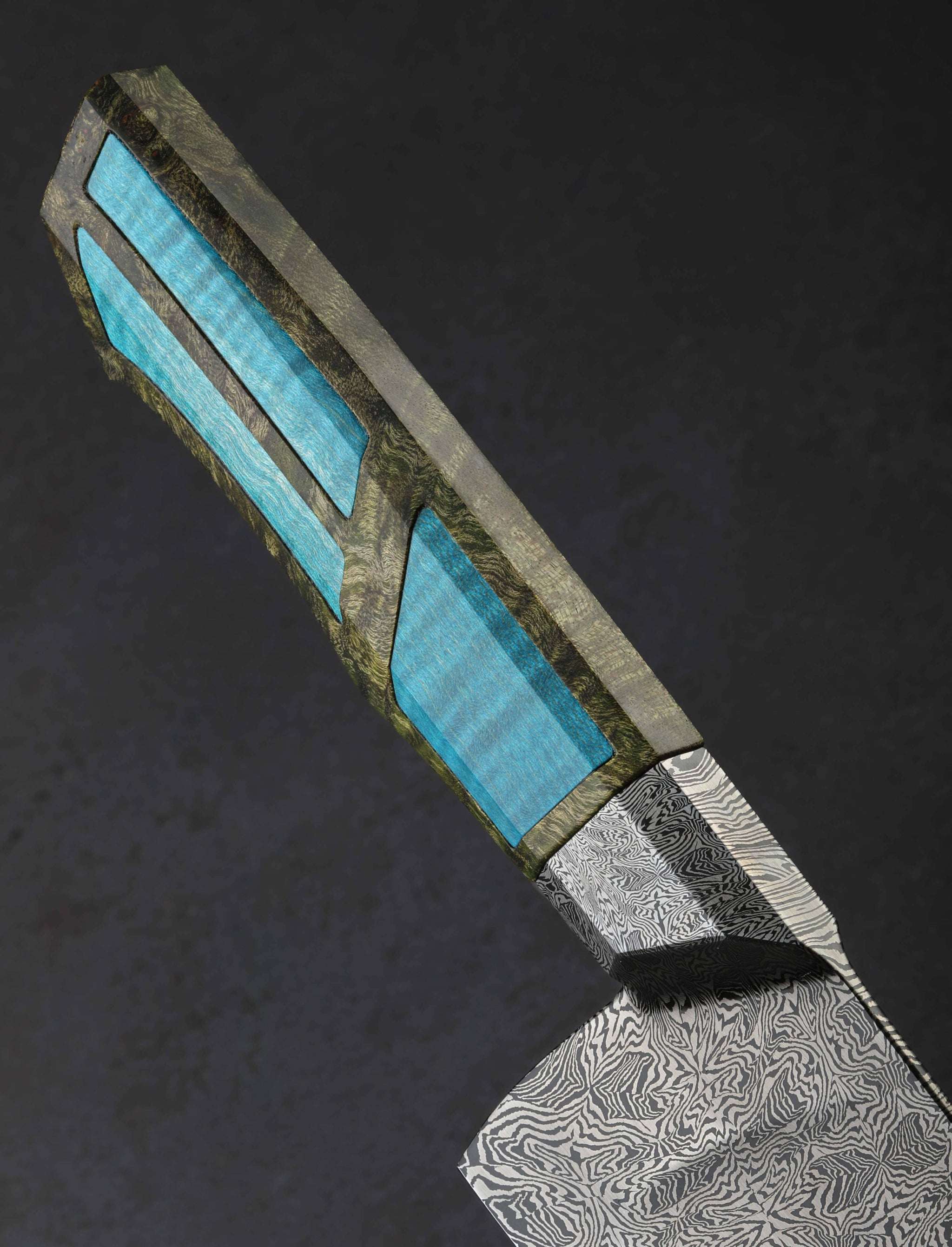 Salem Straub - Washington Chef & Gyuto Bow Tie Damascus Bunka 220mm