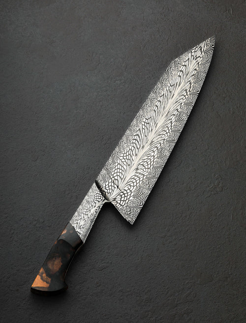 Salem Straub - Washington Chef & Gyuto Dragonfly Feathers Chef 270mm