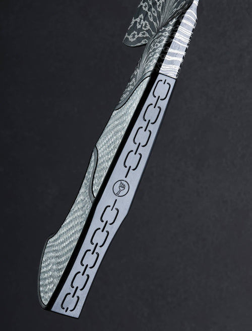 Salem Straub - Washington Chef & Gyuto Feathered Chains Silver Chef 247mm