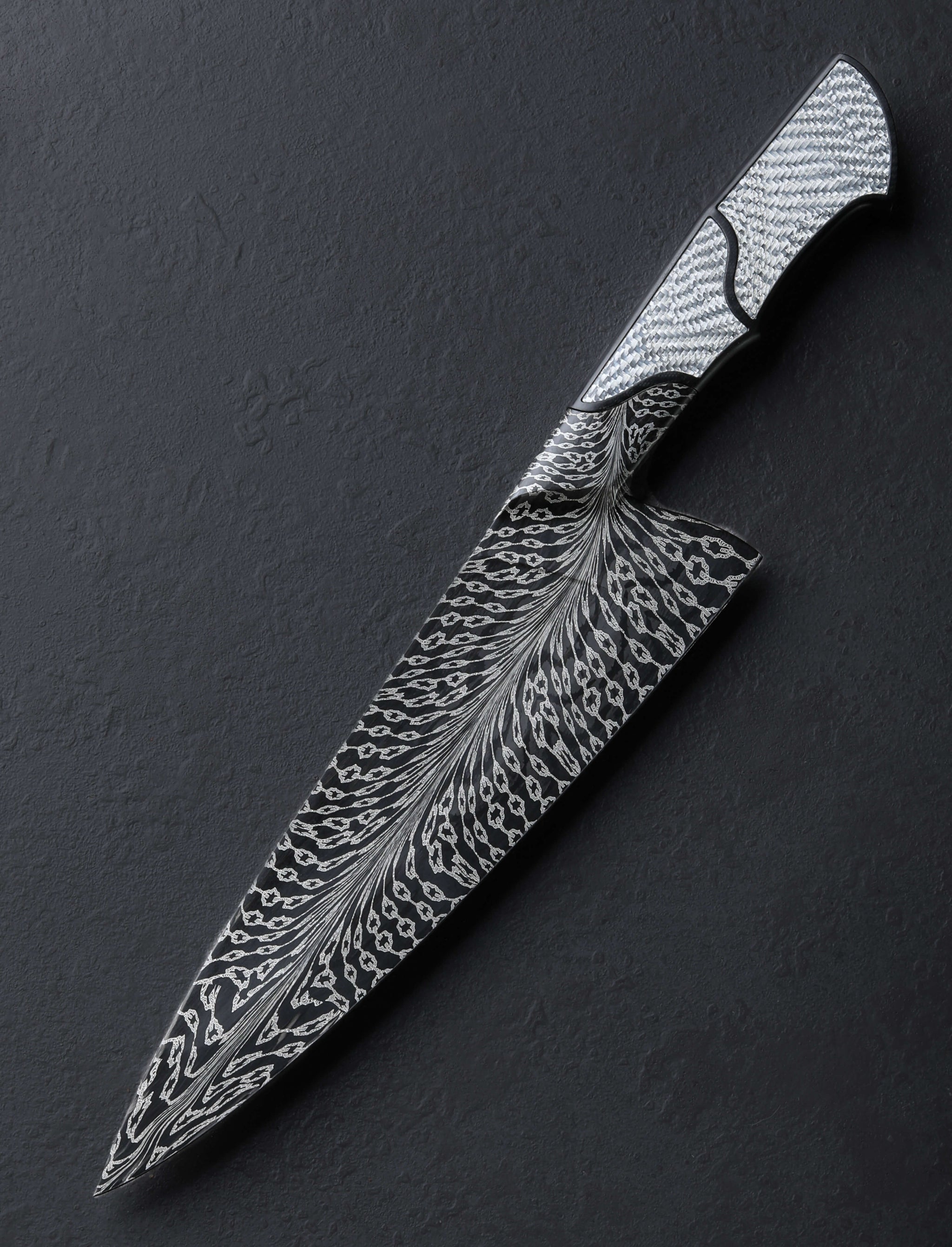 Salem Straub - Washington Chef & Gyuto Feathered Chains Silver Chef 247mm