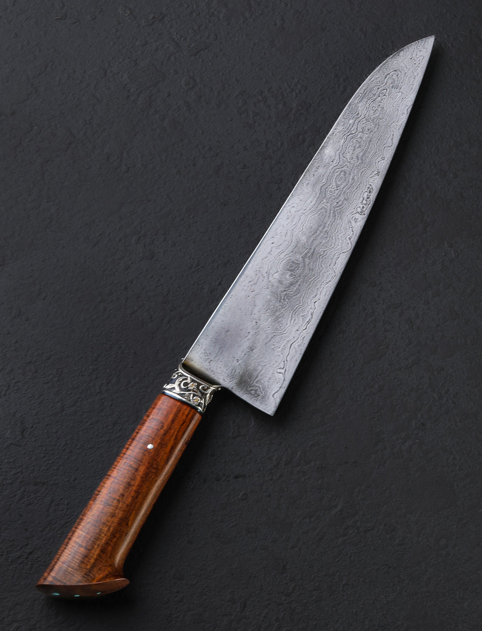 Silas Blacklow - New York Chef & Gyuto Blooming Turquoise Chef 220mm