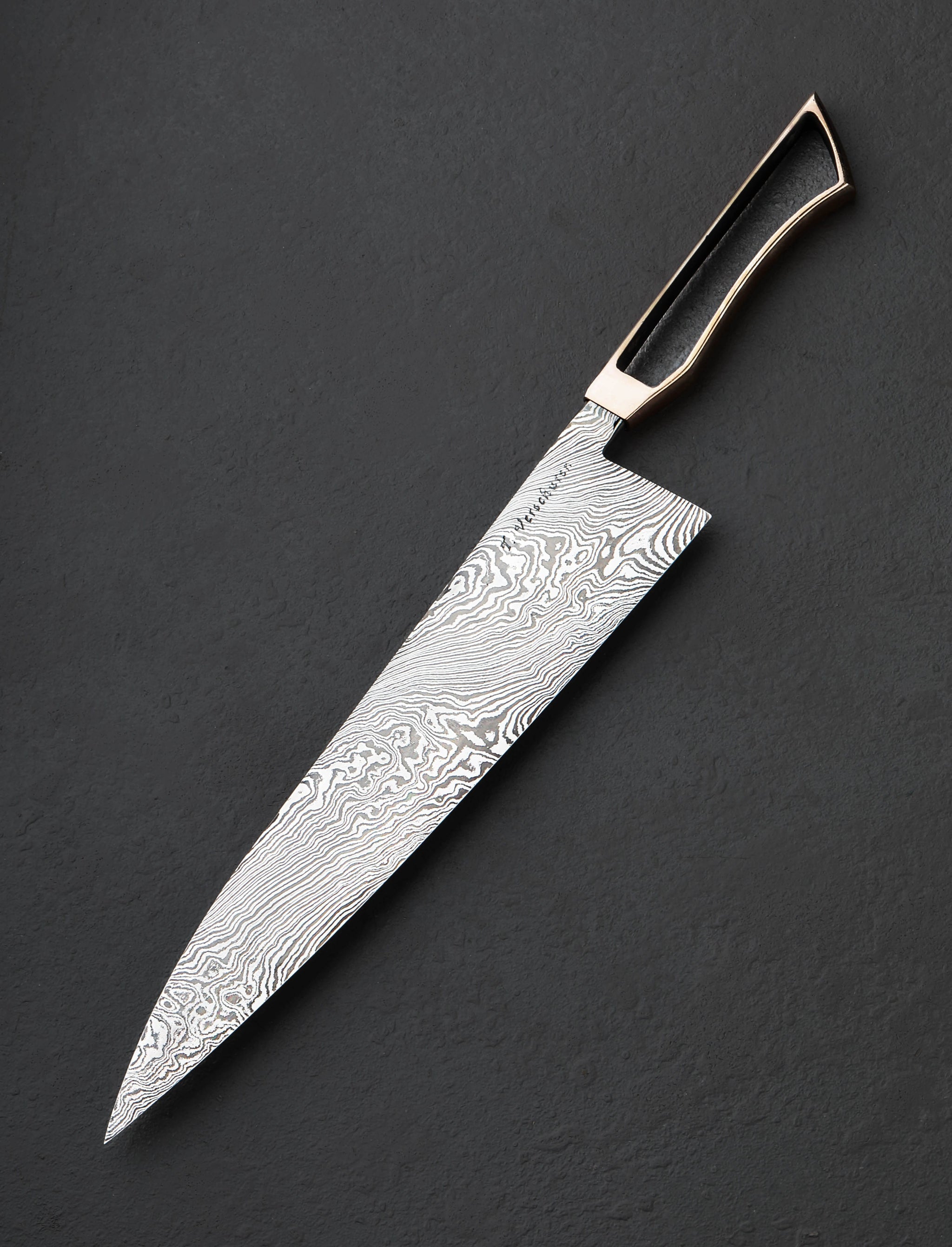 Timo Verschuren - Netherlands Chef & Gyuto Bronze Damascus Chef 243mm