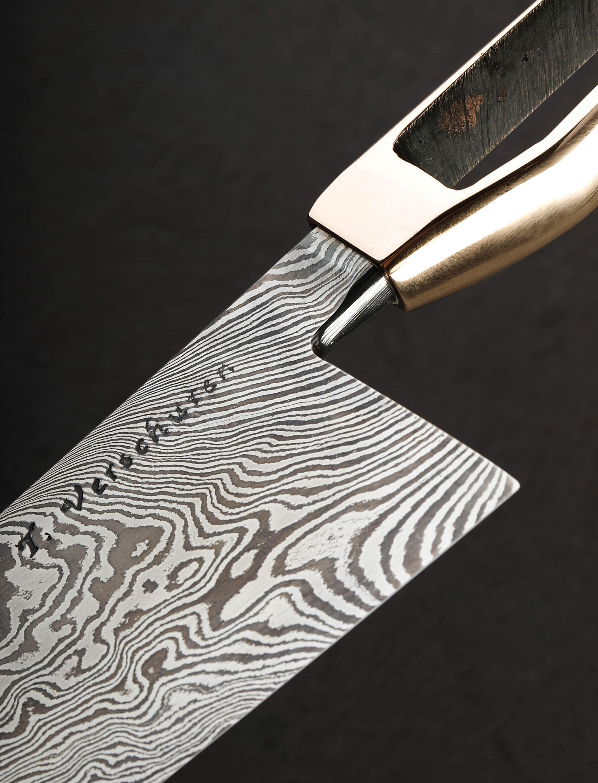 Timo Verschuren - Netherlands Chef & Gyuto Bronze Damascus Chef 243mm