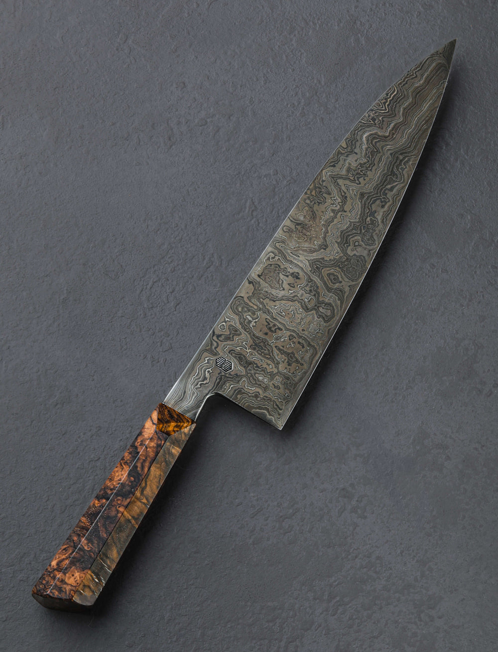 Timo Verschuren - Netherlands Chef & Gyuto Walnut Burl Damascus Gyuto 233mm