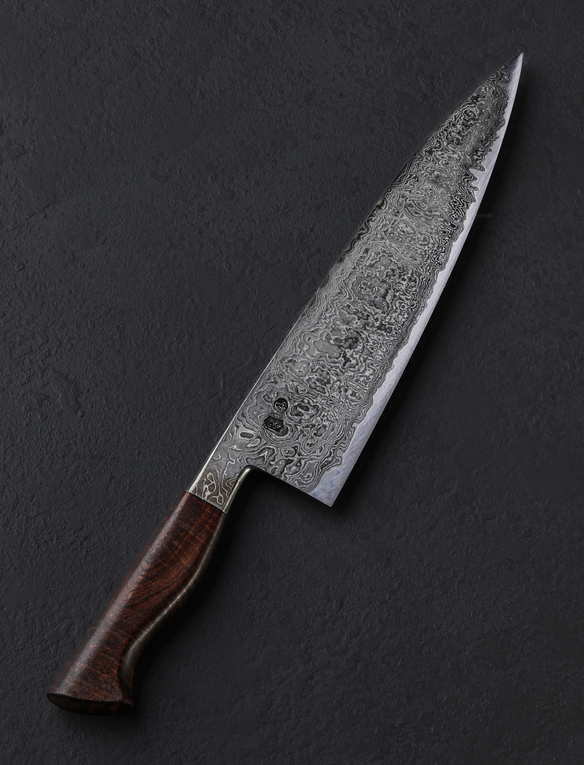 Timo Verschuren - Netherlands Chef & Gyuto Wrought Damascus Gidgee Chef 221mm
