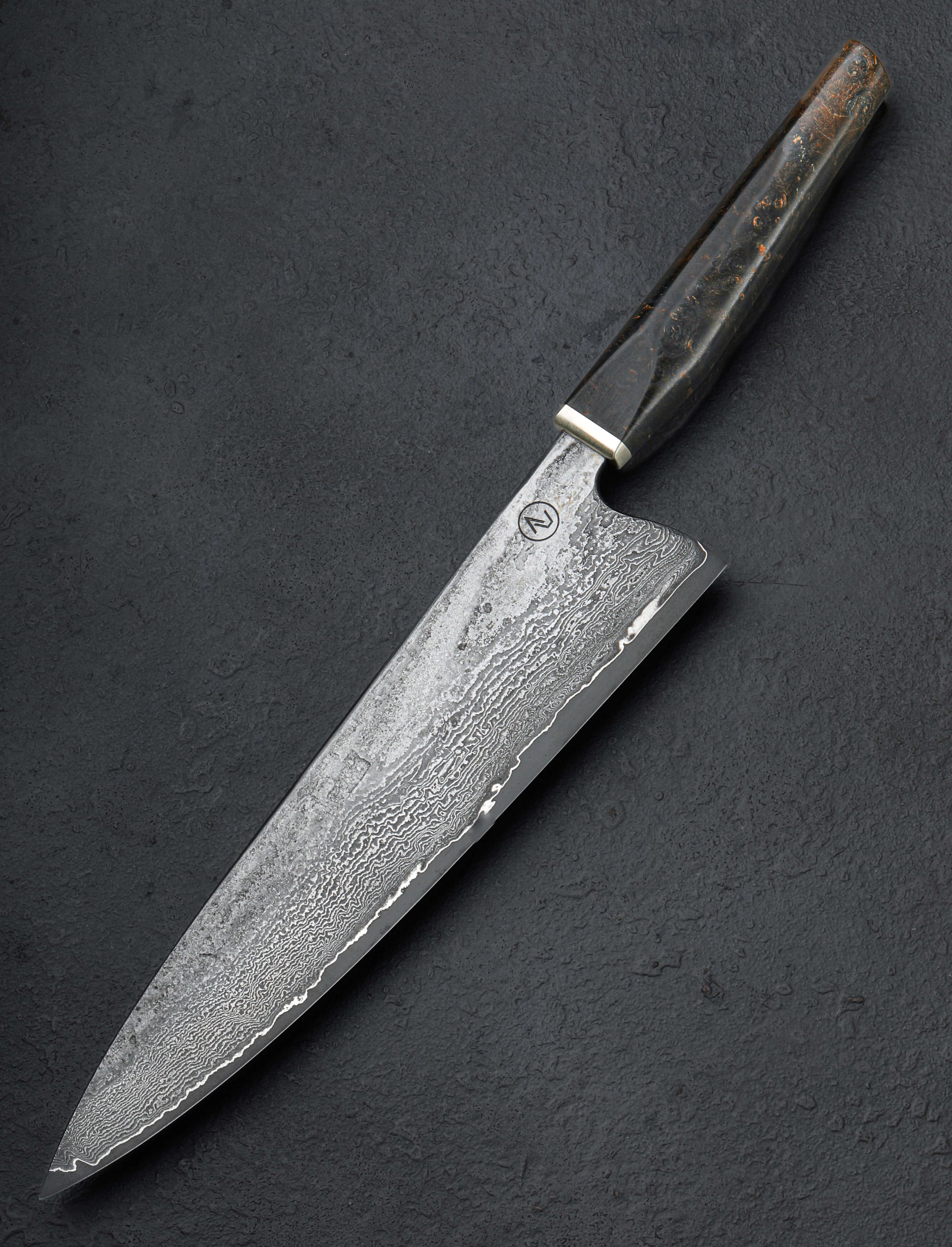 Tobias Hangler - Austria Chef & Gyuto Buckeye Damascus Gyuto 230mm