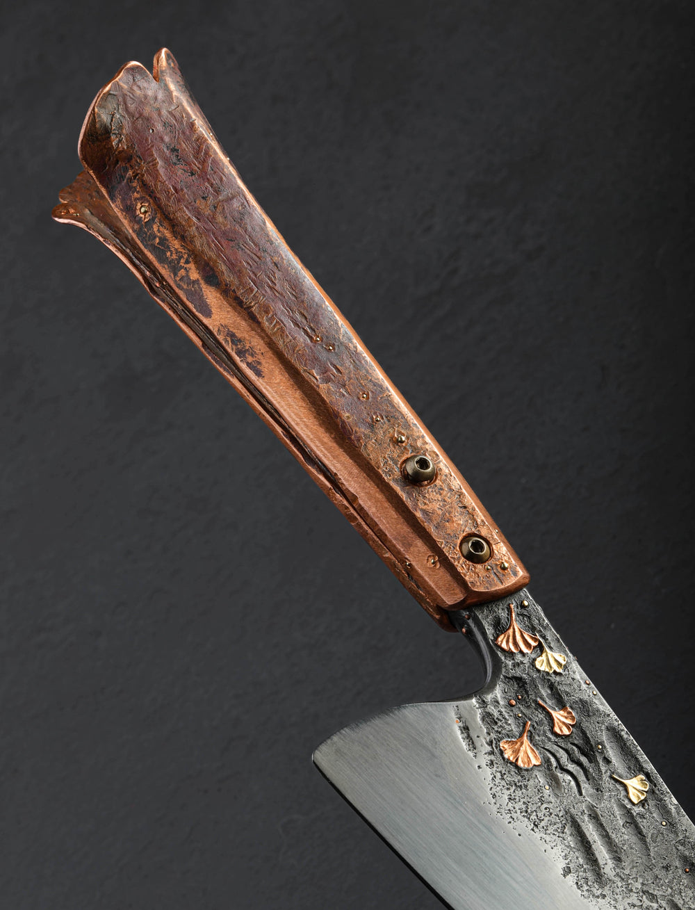 Toma Fenes - Romania Chef & Gyuto Floating Ginkgo Leaf Chef 207mm