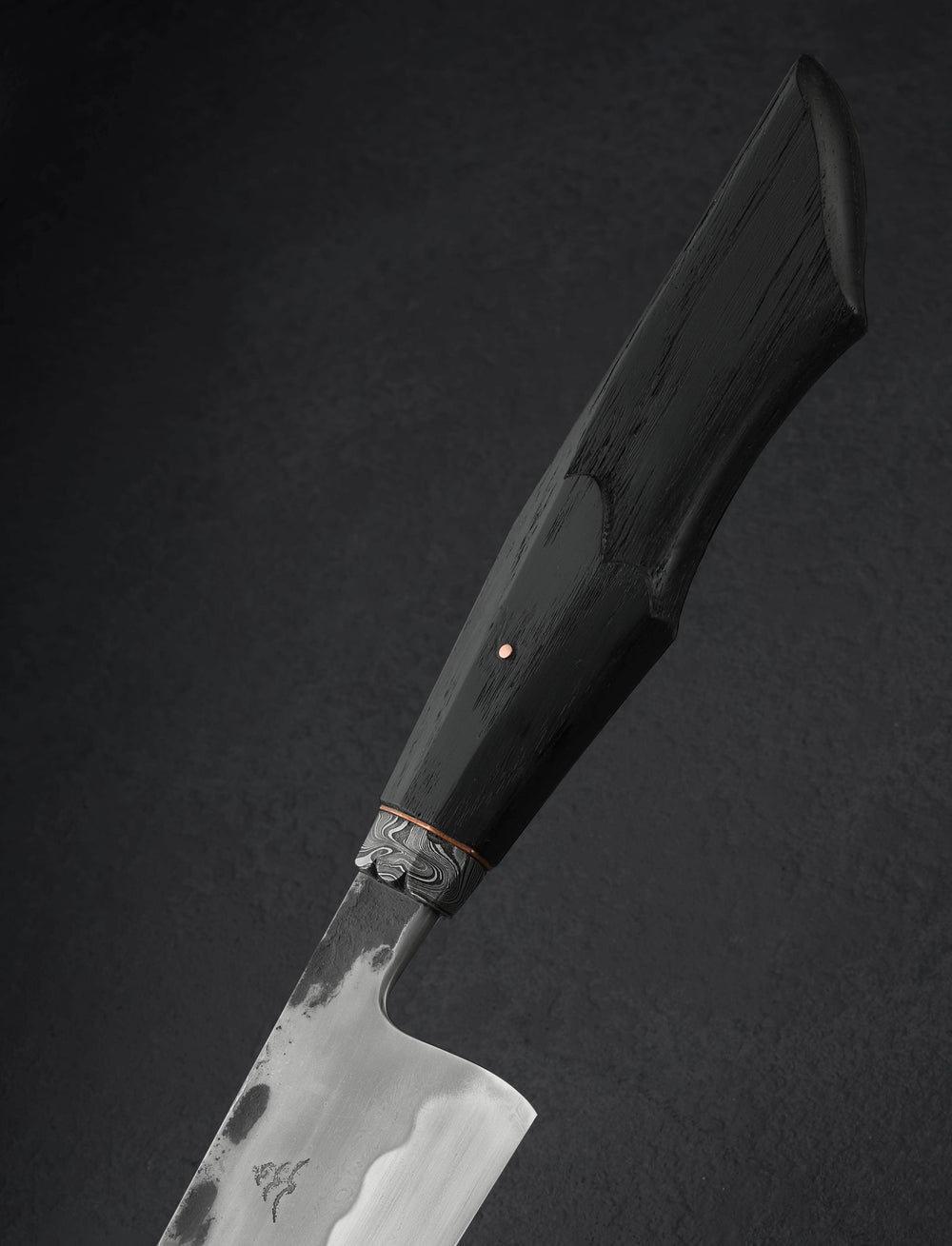 Toma Fenes - Romania Chef & Gyuto Sculpted Bog Oak Gyuto 200mm