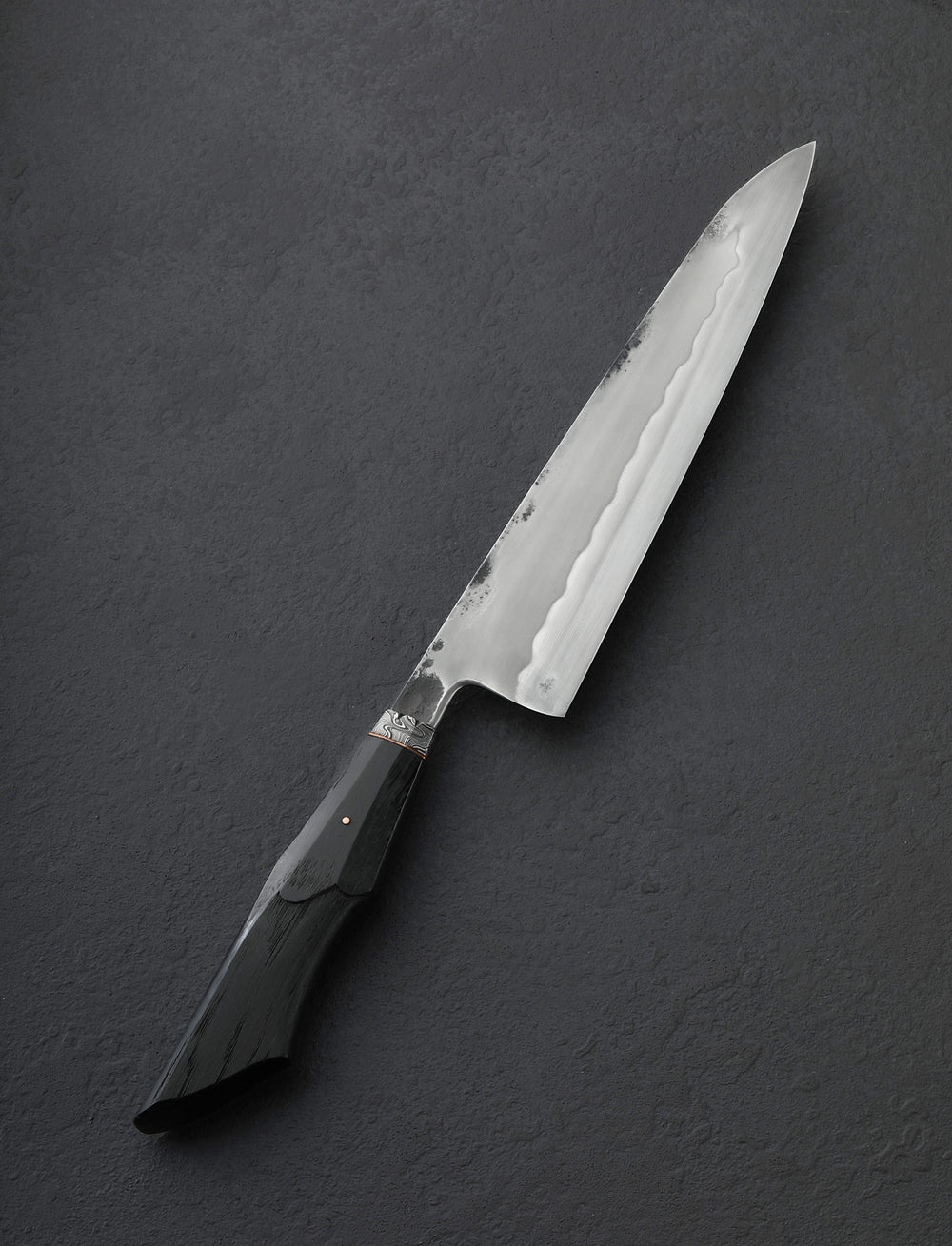 Toma Fenes - Romania Chef & Gyuto Sculpted Bog Oak Gyuto 200mm