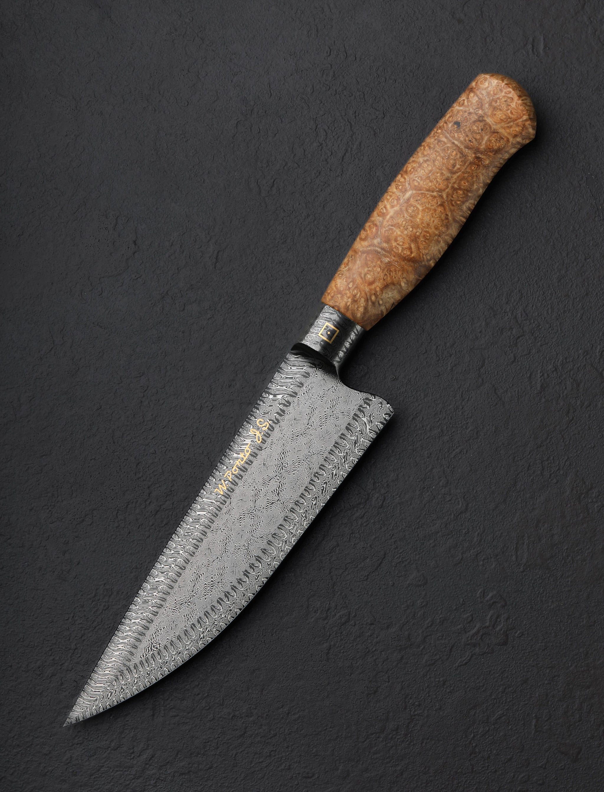 William Porto - Brazil Chef & Gyuto Golden Starfield Damascus Chef 175mm