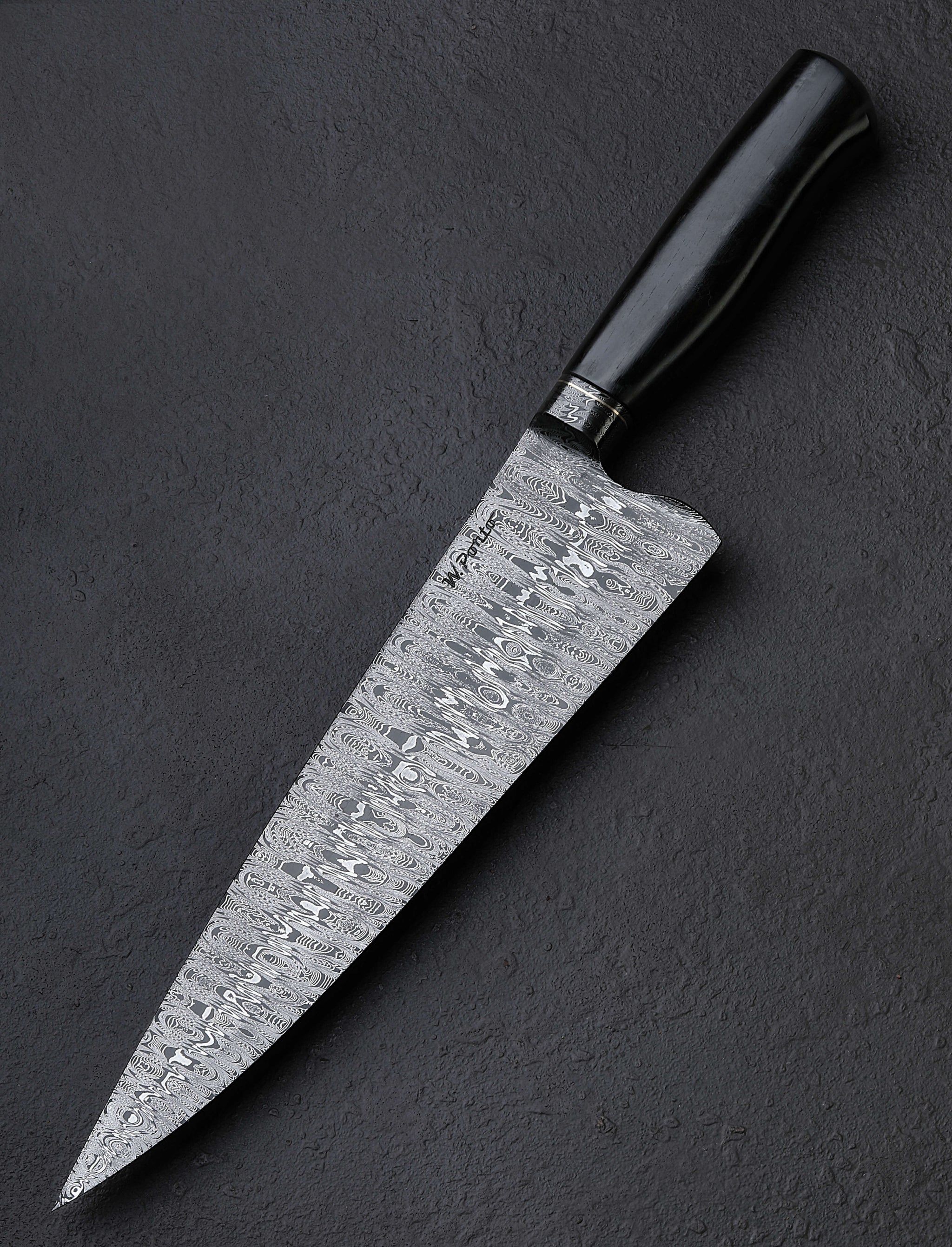 William Porto - Brazil Chef & Gyuto Porto Silver Line Damascus Chef 253mm