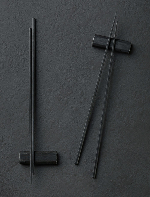 Alex Pole - United Kingdom Chopsticks Two Pair Forged Slimline Chopsticks + Rest