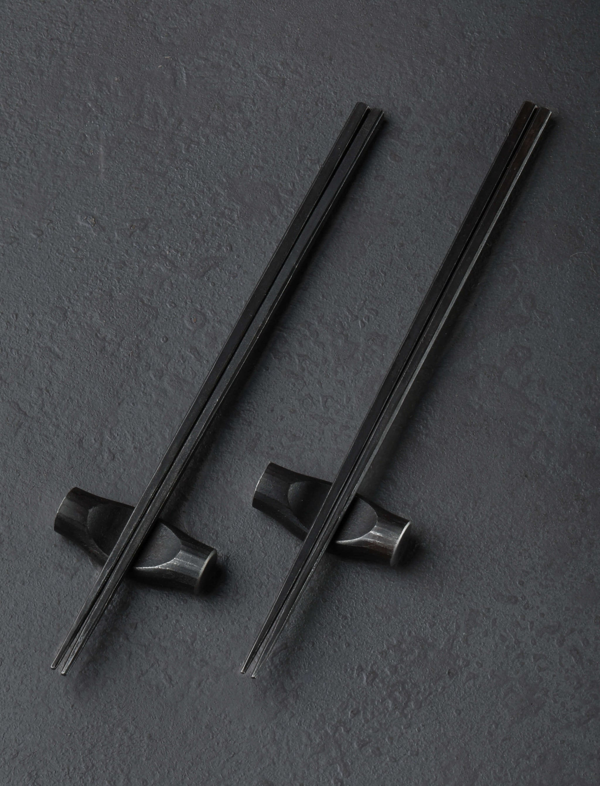 Alex Pole - United Kingdom Chopsticks Two Pair Forged Slimline Chopsticks + Rest