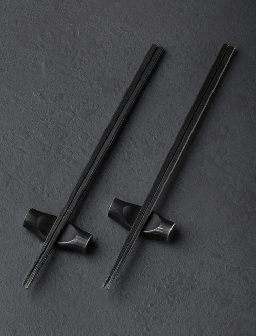 Alex Pole - United Kingdom Chopsticks Two Pair Forged Slimline Chopsticks + Rest
