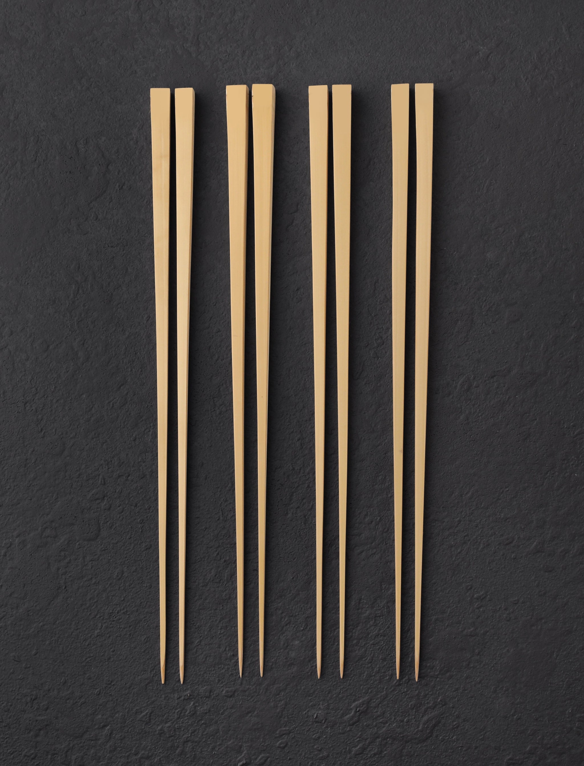 Azmaya - Japan Chopsticks Without Joint - Four Pairs Azmaya Bamboo Chopsticks