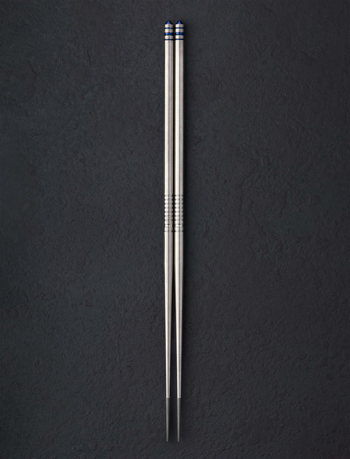 Eatingtools + Alan Folts Chopsticks Deep Blue TiStix Titanium Chopsticks