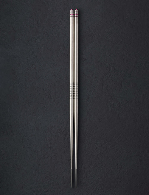 Eatingtools + Alan Folts Chopsticks Rose TiStix Titanium Chopsticks