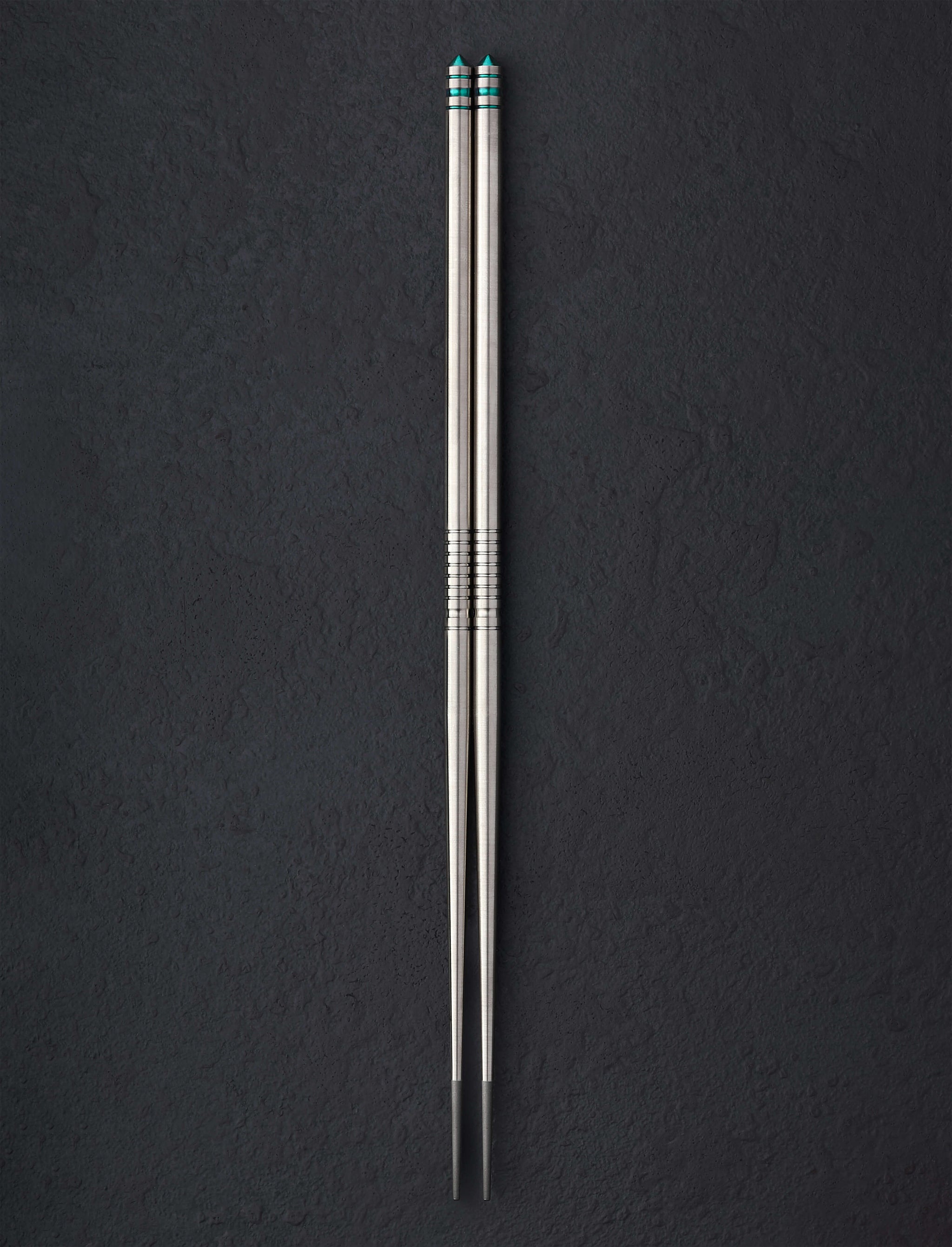 Eatingtools + Alan Folts Chopsticks Sea Glass TiStix Titanium Chopsticks