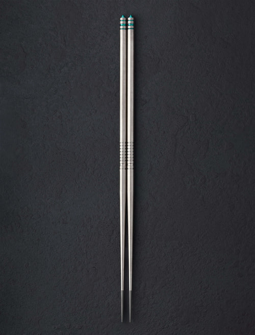 Eatingtools + Alan Folts Chopsticks Sea Glass TiStix Titanium Chopsticks