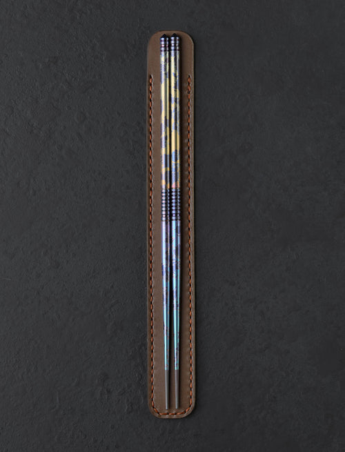 Eatingtools + Si Golraine Chopsticks Design Four One-of-a-Kind TiStix & Case Set 2025 Edition