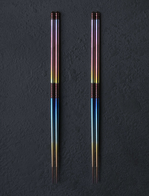 Eatingtools + Si Golraine Chopsticks Design Four TiStix Two-of-a-Kind Sets