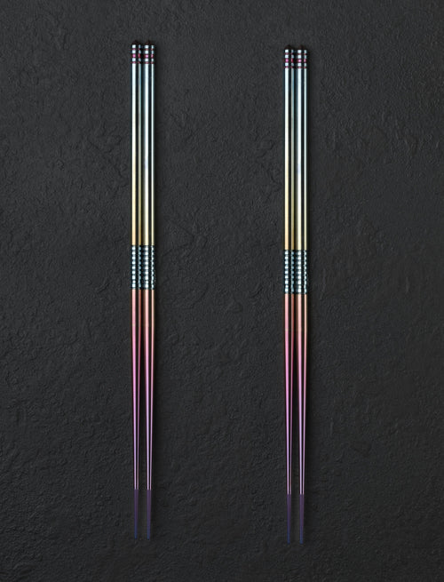 Eatingtools + Si Golraine Chopsticks Design One TiStix Two-of-a-Kind Sets