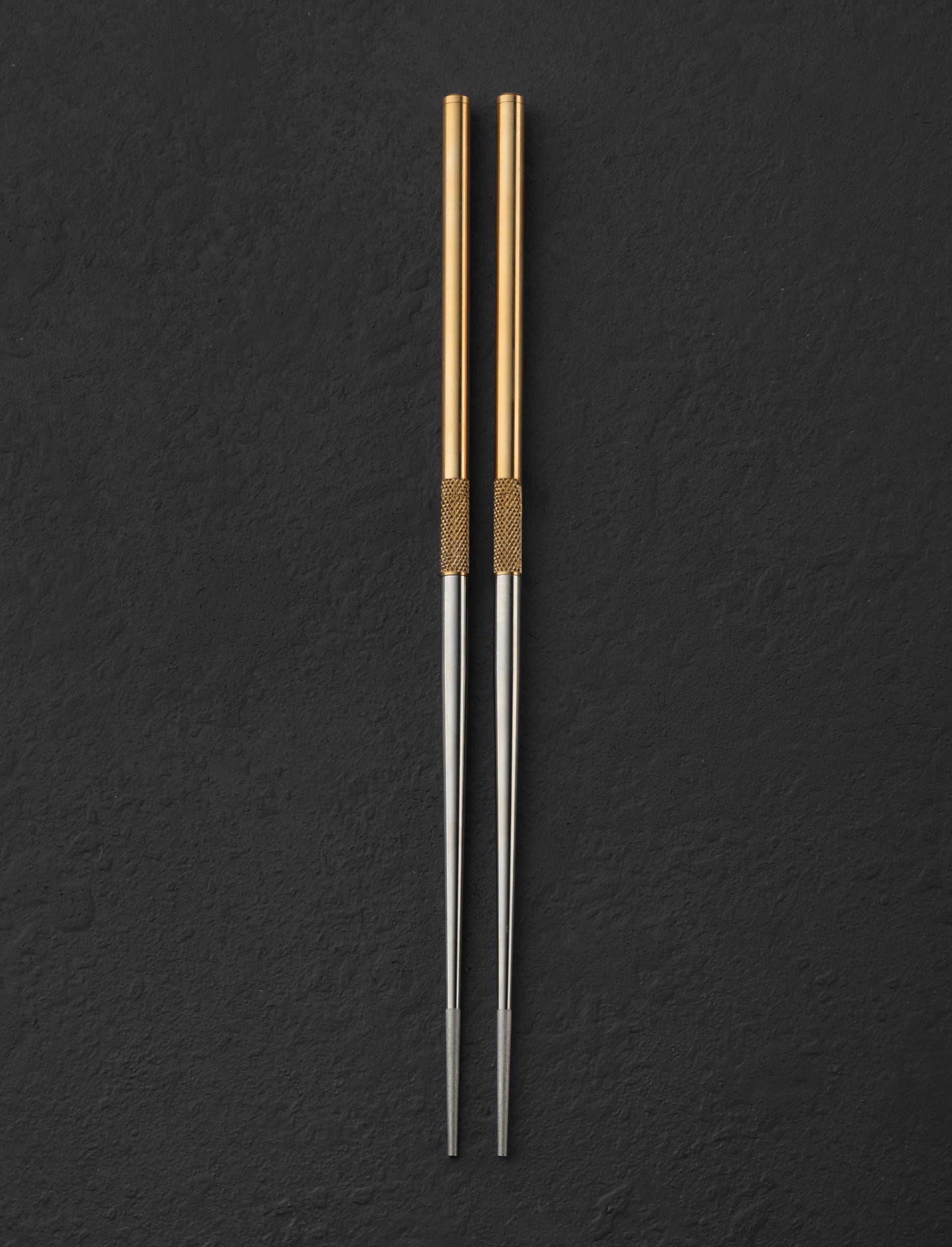 Guillaume Bonici - France Chopsticks Turned Brass & Steel Chopsticks