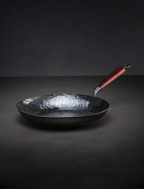 Kehoe Carbon Cookware - California Cookware 12 inch Kehoe Padauk Edition Frying Saucer