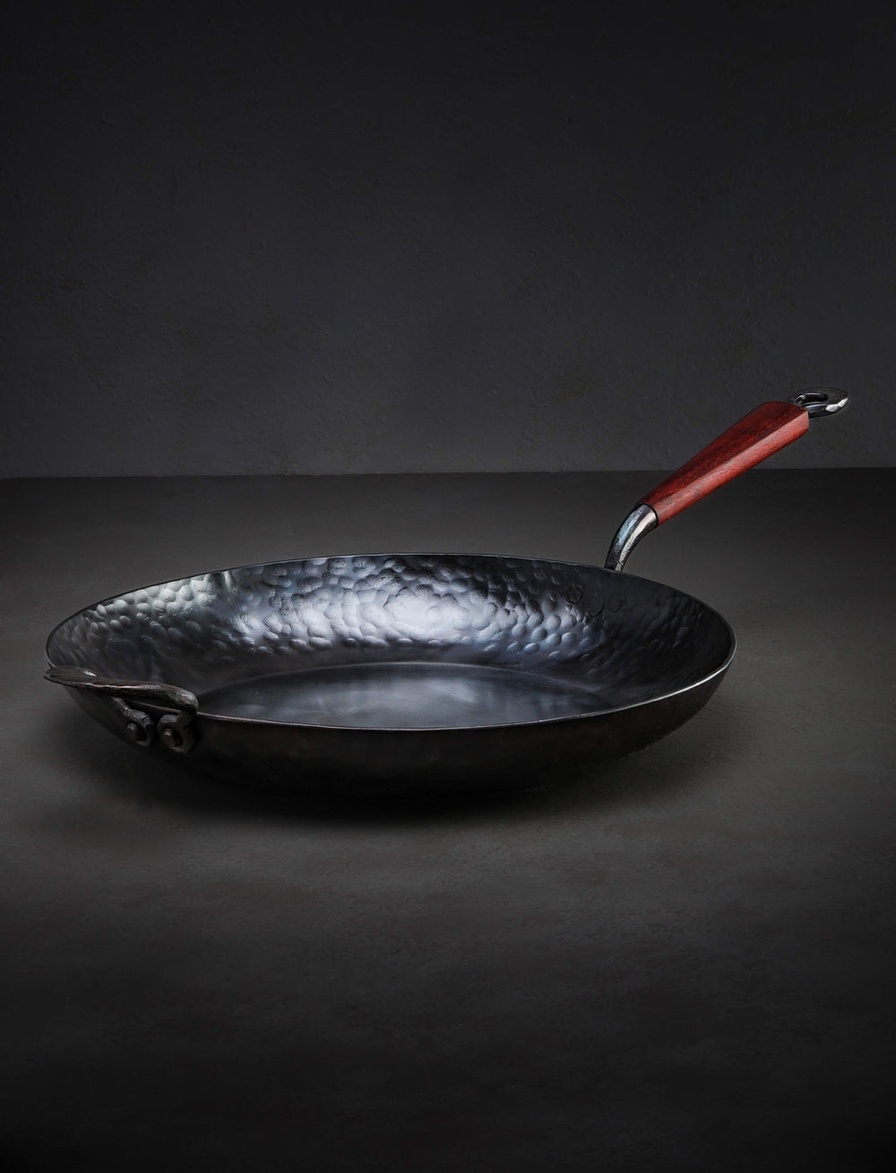 Kehoe Carbon Cookware - California Cookware 14 inch Kehoe Padauk Edition Frying Saucer