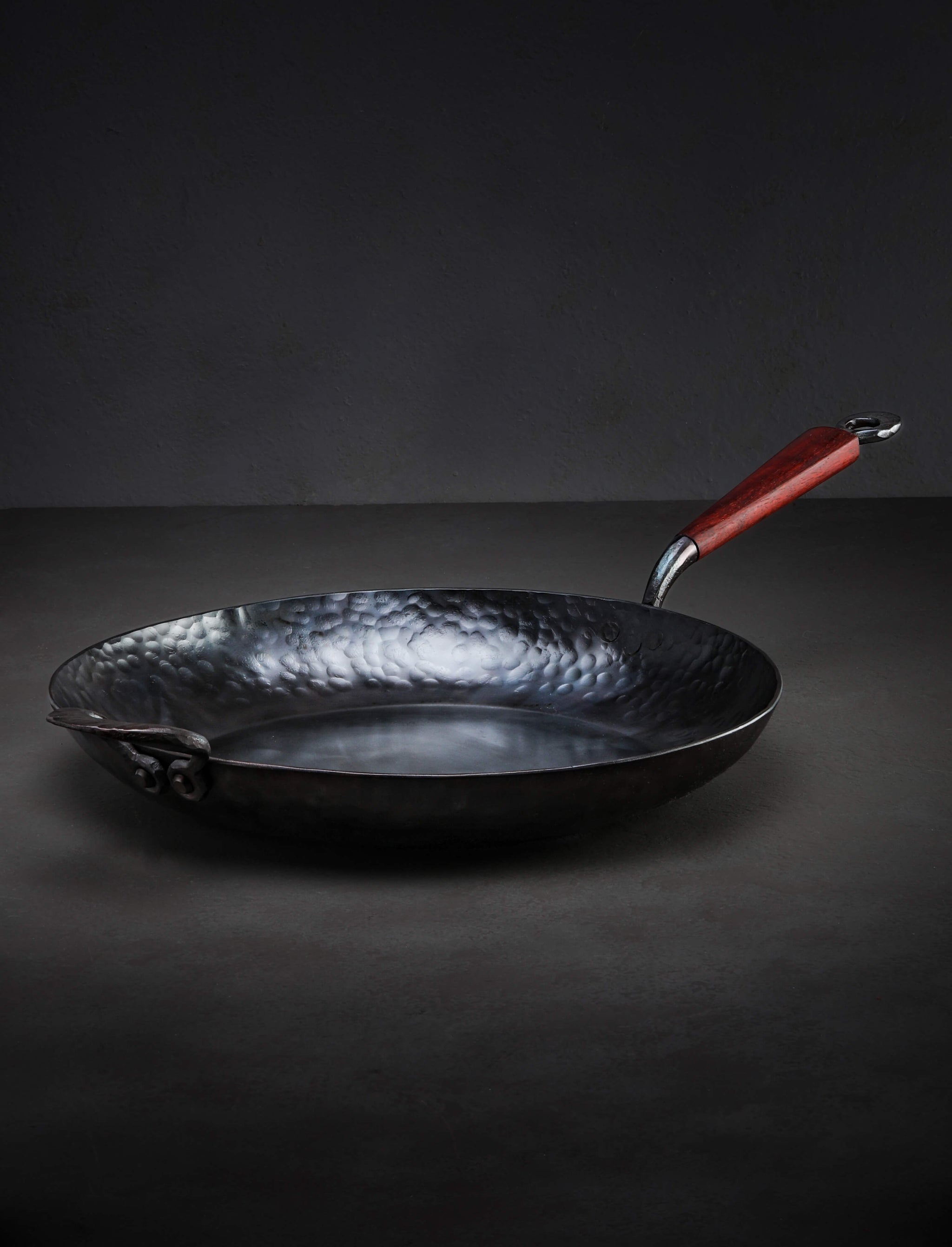 Kehoe Carbon Cookware - California Cookware 14 inch Kehoe Padauk Edition Frying Saucer