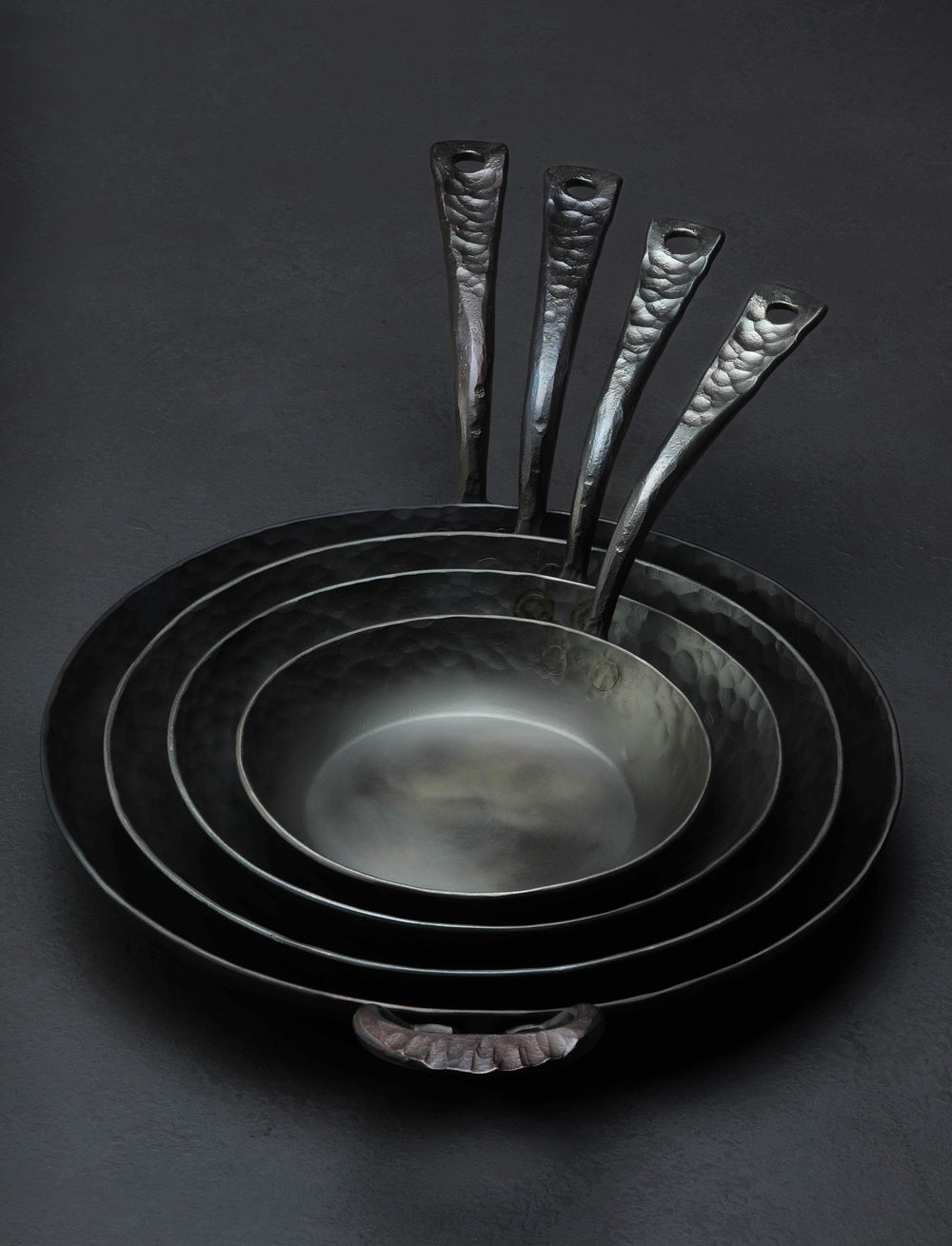 Kehoe Carbon Cookware - California Cookware 4-Pan Set Kehoe Skillet