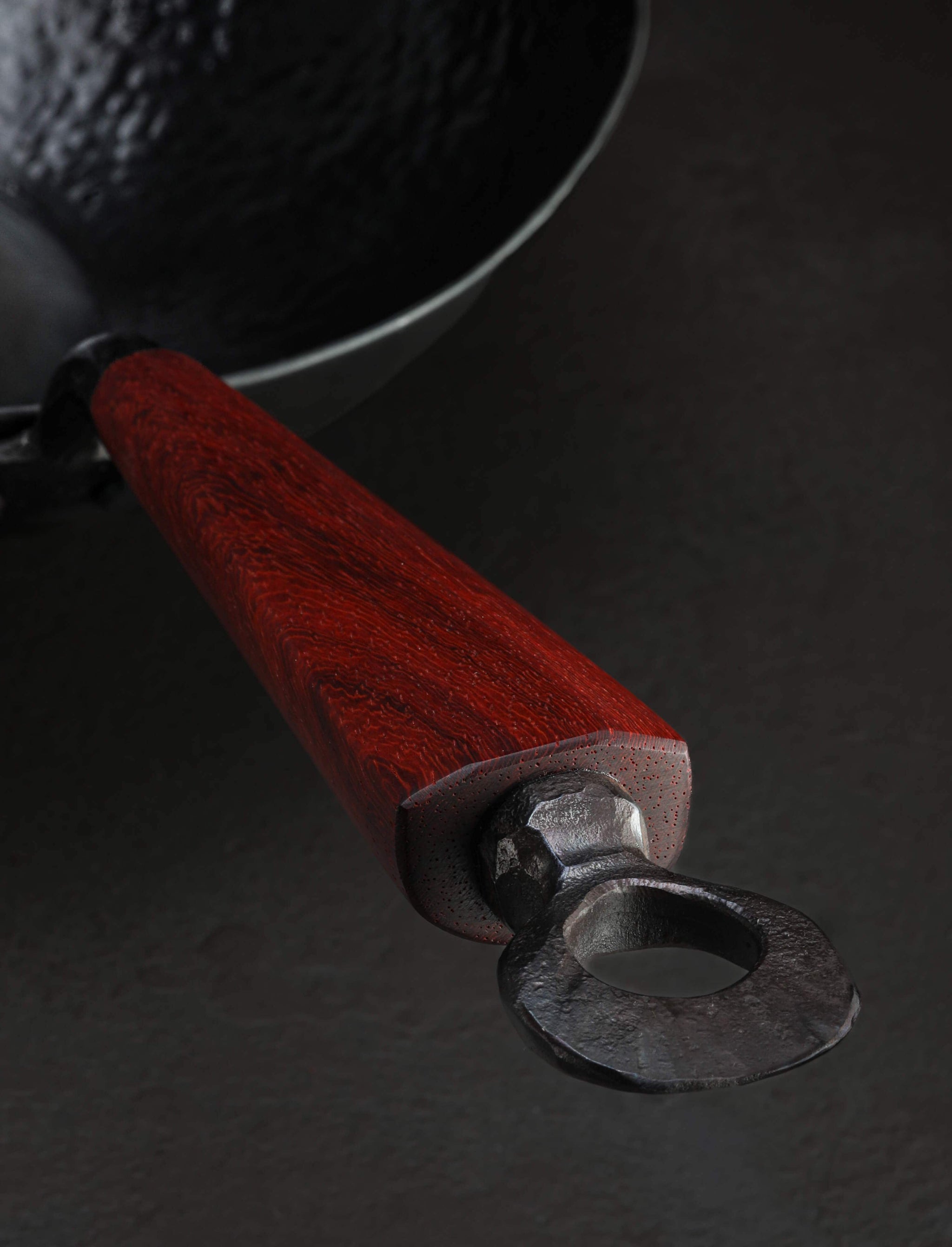 Kehoe Carbon Cookware - California Cookware Kehoe Padauk Edition Mini-Wok