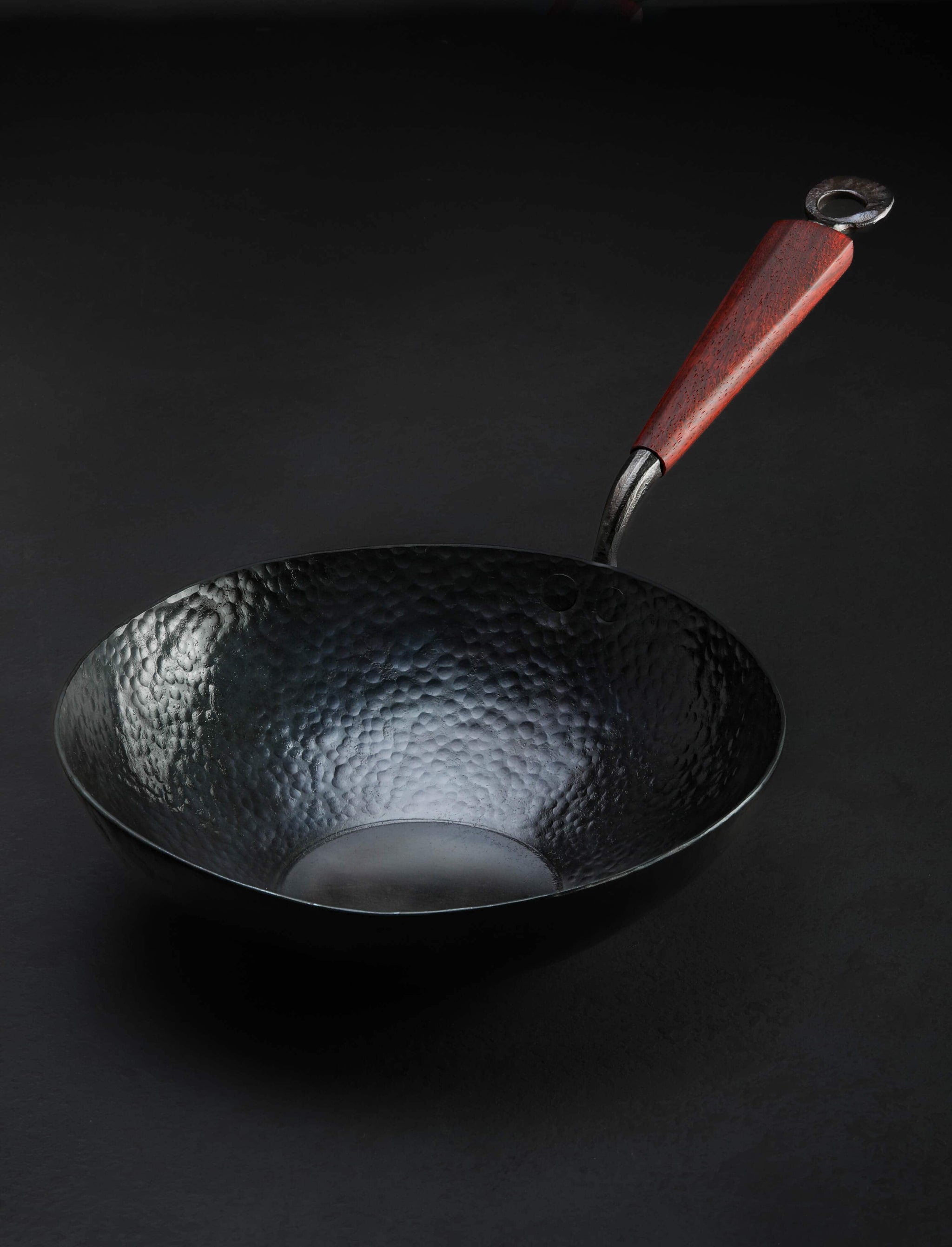 Kehoe Carbon Cookware - California Cookware Kehoe Padauk Edition Mini-Wok