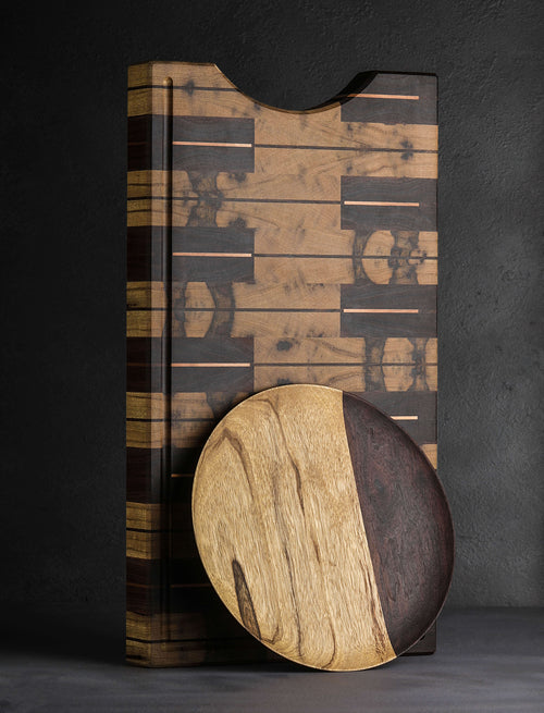 Luke Martin, Owl Woodworks - Canada Cutting Boards & Blocks Double Black Butcher Block & Plate