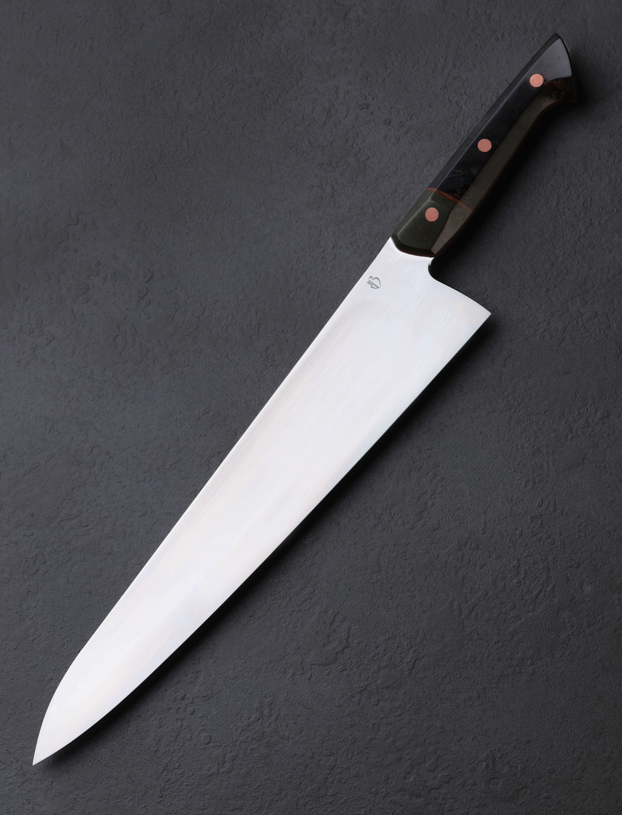 Dan Bidinger - Washington Maple Micarta B-Grind Chef 300mm