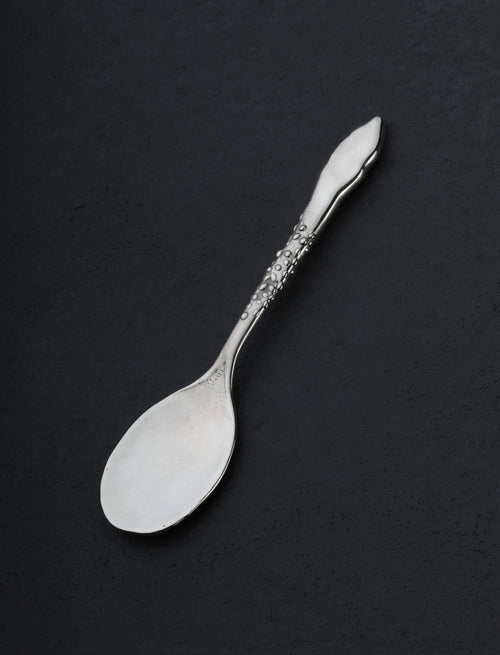 David Wolke - Austria Spoon Two Sterling Silver Petite Demitasse Spoons