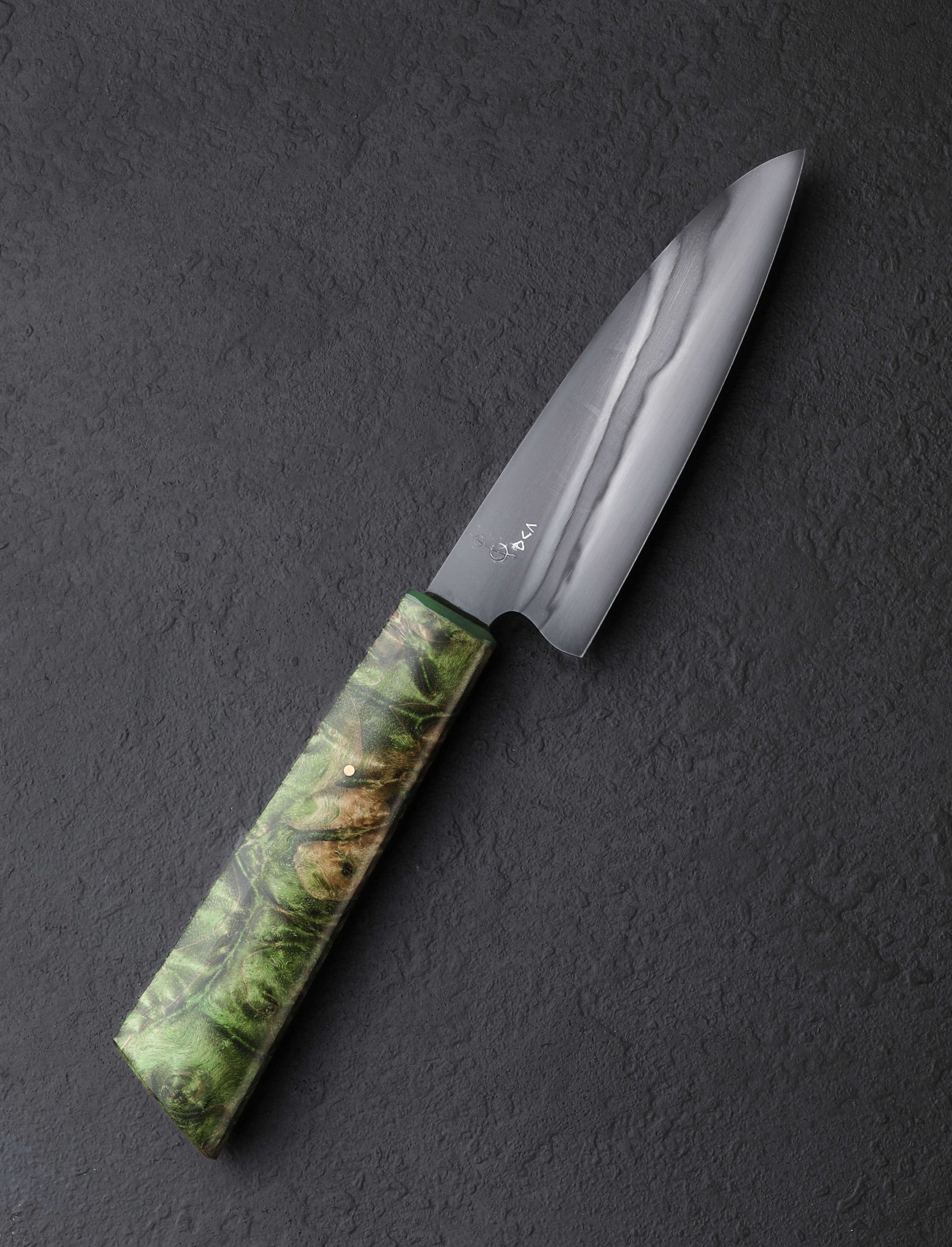 Don Carlos Andrade - California Green Maple Micro-Santoku 126mm