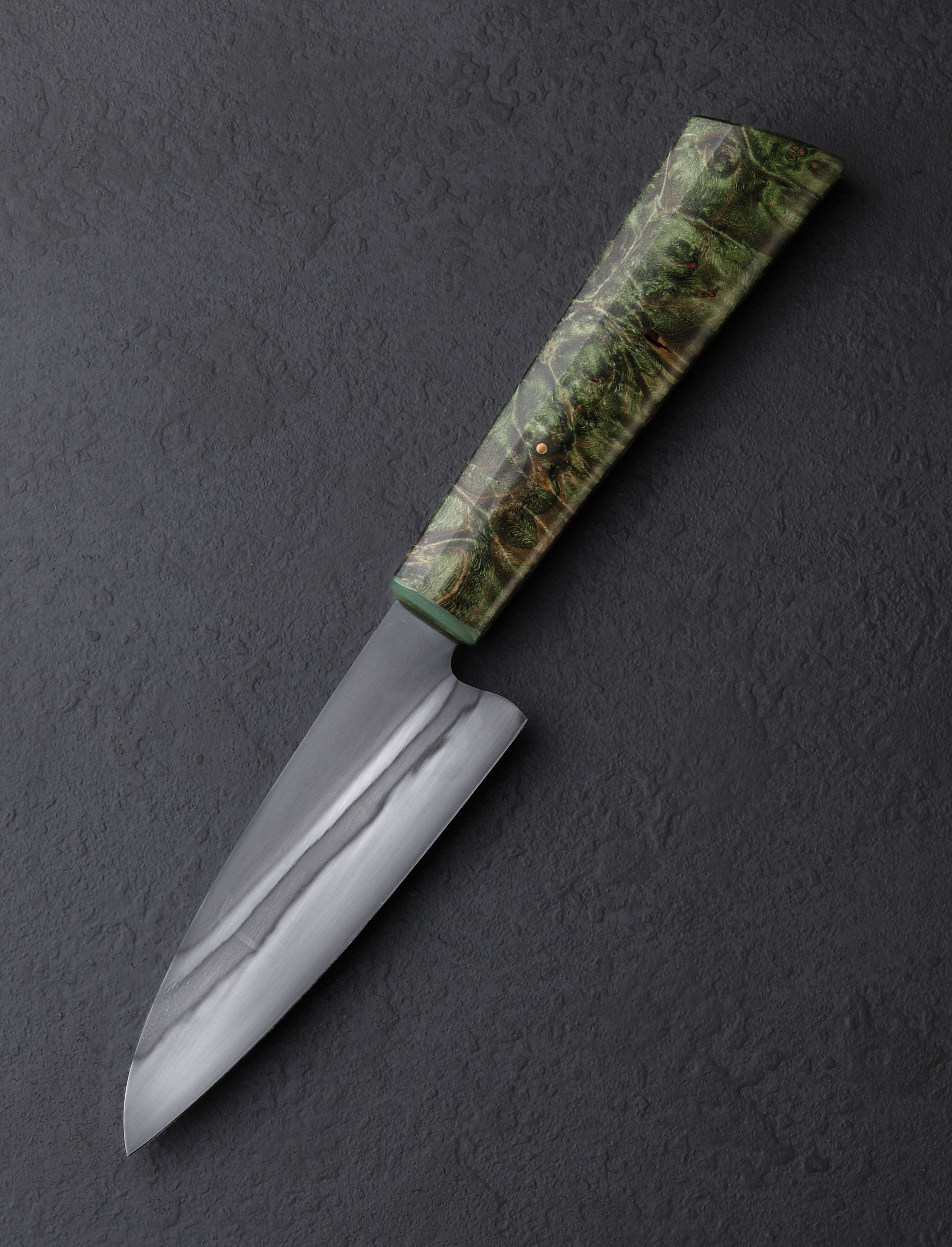 Don Carlos Andrade - California Green Maple Micro-Santoku 126mm