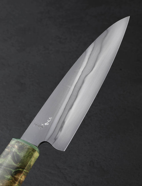 Don Carlos Andrade - California Green Maple Micro-Santoku 126mm