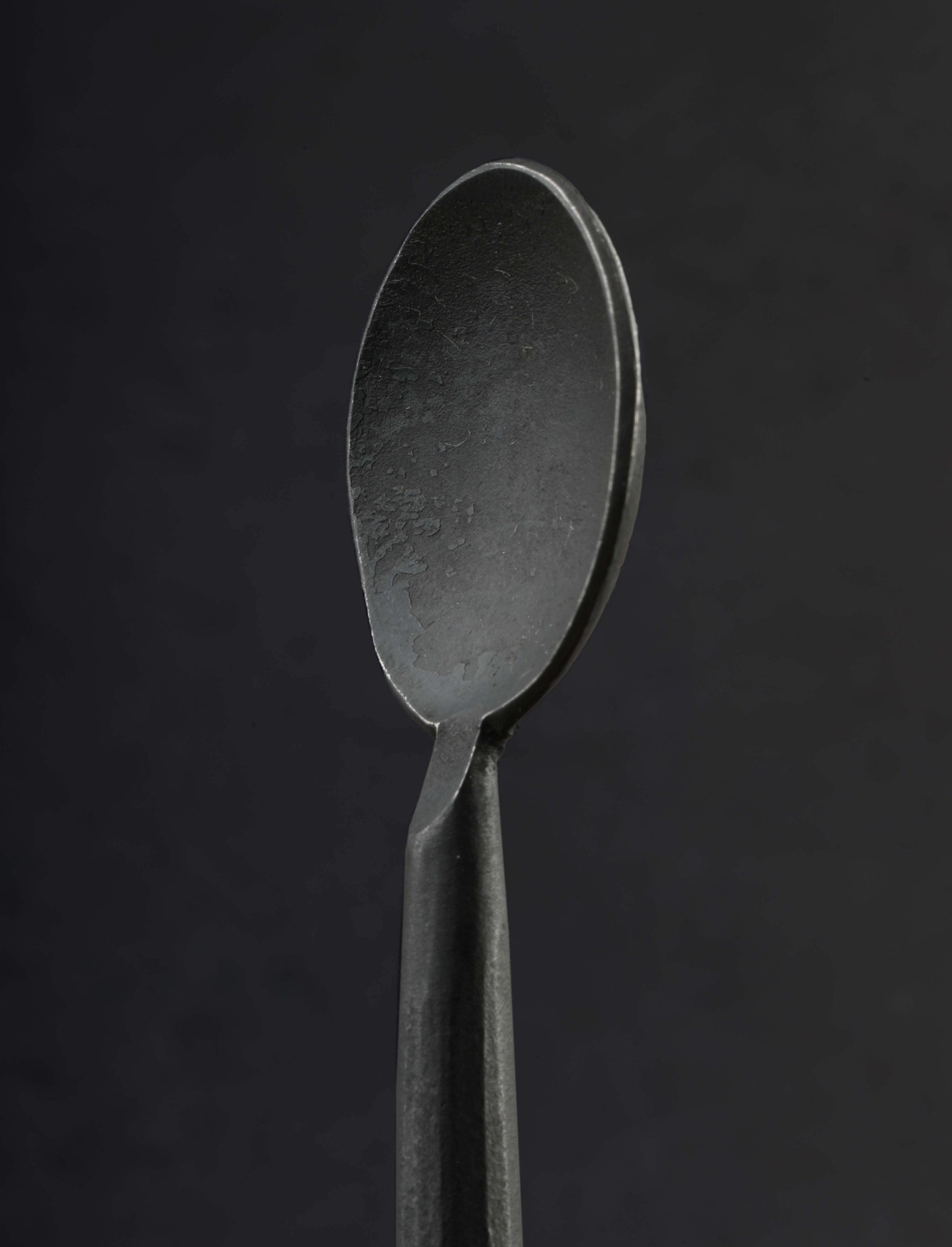 Alex Pole - United Kingdom Forks & Spoons Blackened Steel Tea Spoon