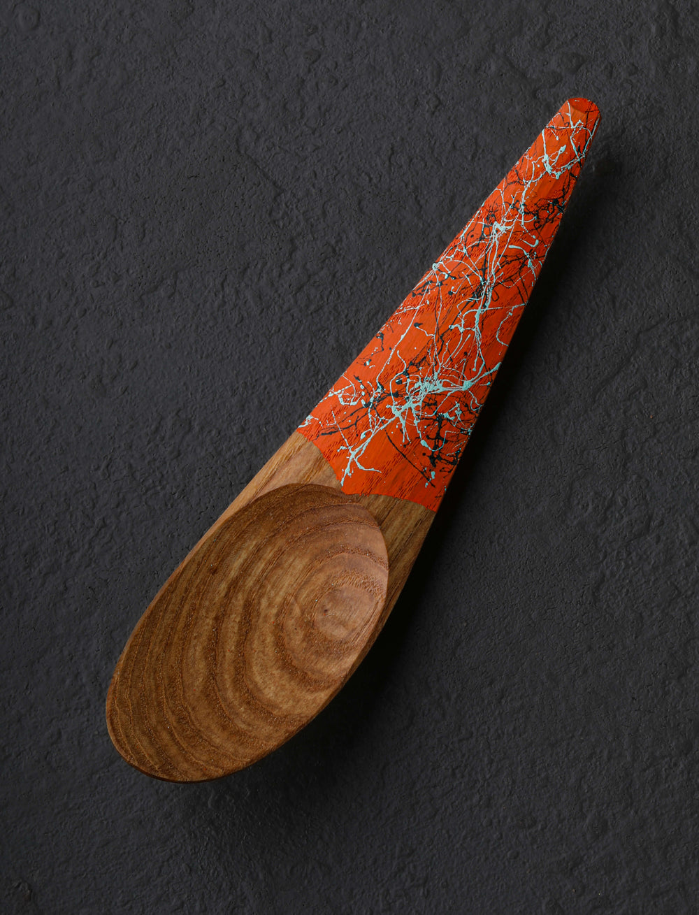 Maximilian Neukäufler - Austria Forks & Spoons Speckled Orange Kayak Spoon